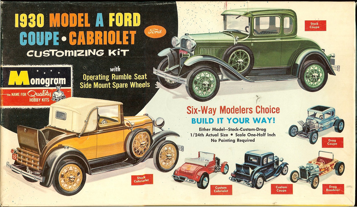Photo: mono30Abox1 | MONOGRAM 1930 Model A Ford Coupe-Cabriolet #PC71 ...