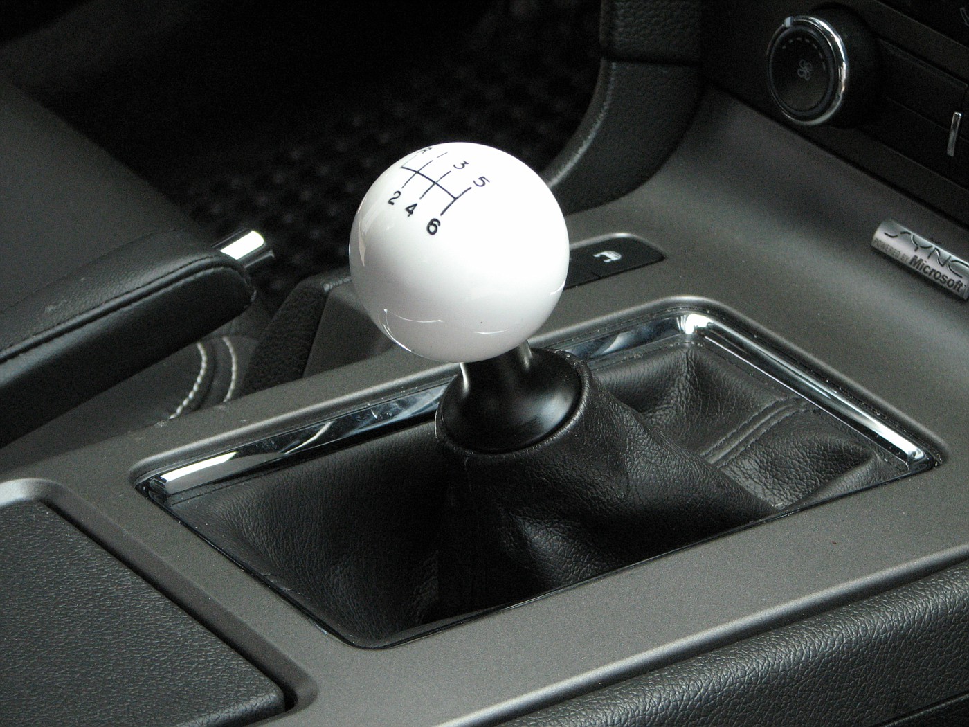 Blue 92 Mustang American Shifter 138959 Black Shift Knob with M16 x 1.5 Ins...